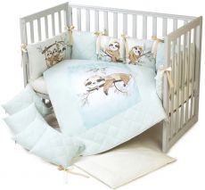 Дитячий постільний комплект Veres Lazy sloth 6 одиниць